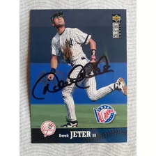 Barajita Coleccionable Derek Jeter Con Autógrafo Real