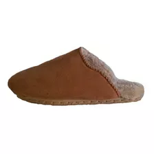 Pantufla Alpandatas Invierno Cuerina Gamuzada Super Peluche 