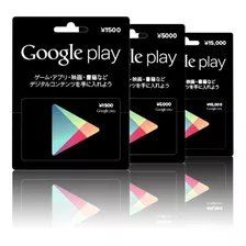 Google Play Store Japão - Cartão Google Japonesa 5000 Ienes