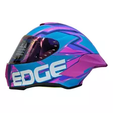 Casco Para Moto Integral Edge Shangai Rosa Chicle Mate Talla M 