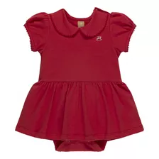 Body Vestido Infantil Vermelho