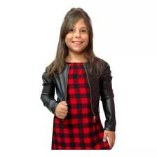 Jaqueta Courino Infantil Mini Diva Blogueirinha Modinha Luxo