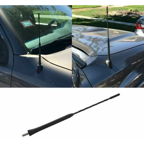 11  Inch Antenna Mast Black Power Radio Am/fm For Toyota Tta Foto 5