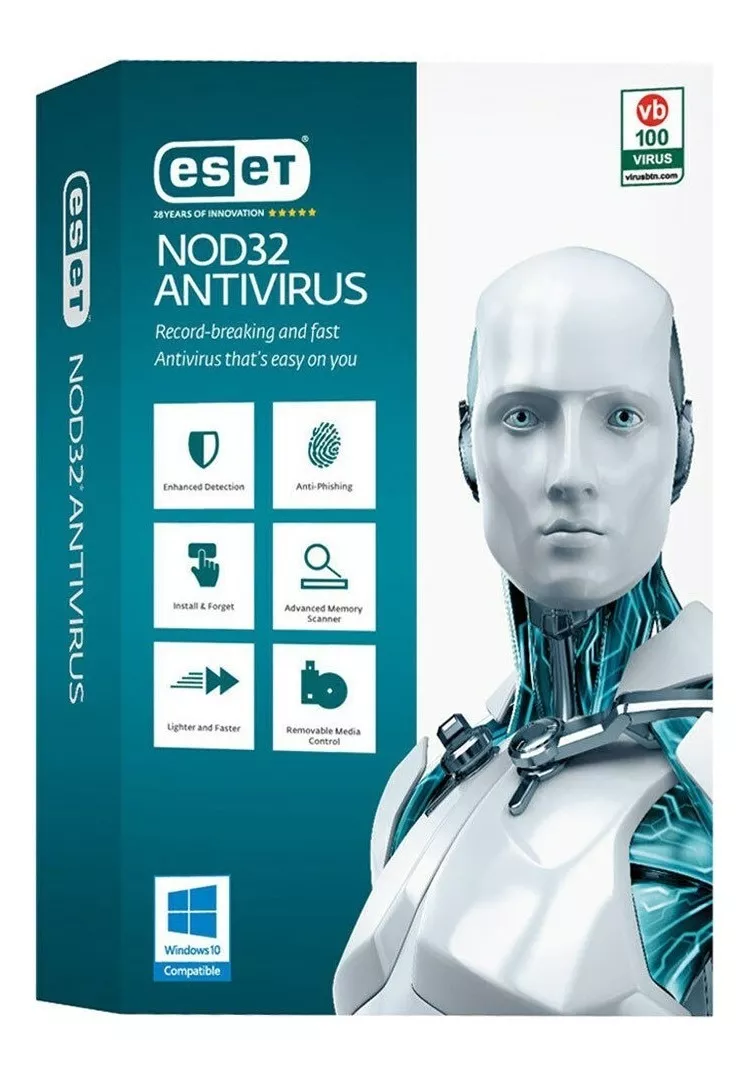 Eset Antivirus 1 Pc 1 Año - Nod32 - Internet Security 