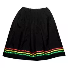 Falda Nortino Tamaño Chico Negro X1 Uni Fiestas Patrias 