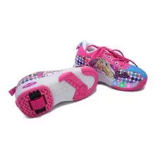 Zapatilla Barbie Con Ruedas Y Luces Niña