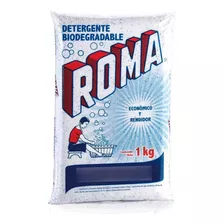 Caja Detergente En Polvo Roma Multiusos 1kg 10 Piezas