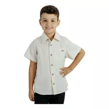 Camisa Infantil Menino Linho Natural - Mundo Coala