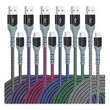 Cable Usb Tipo C Carga Rapida De 10 Pies, Pofesun (paquete 