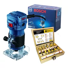 Tupia Eletrica Profiss Bosch Gkf550 550w + Kit 12 Fresas