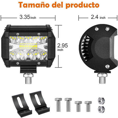 Par Faros 60w Dually Auxiliar 6000k Foto 6