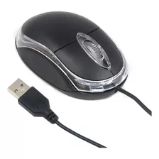 Mouse Optico Usb Pc Negro B100 Ergonómico Economico