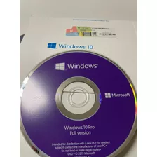 Licencia Para Windows 10 Pro Oem Fisico Con Dvd Instalador