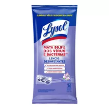 Toalhetes Desinfetantes Lysol Brisa Da Manhã Pacote 36 U