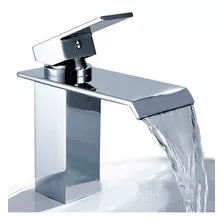 Torneira Luxo P/banheiro Monocomando Cascata Fechada Metal Acabamento Cromado Cor Prateado