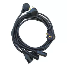 Cable Interlock Enchufe De Tres Espigas 10a 250v Microtec