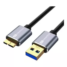 Cable Zcgoingtech Usb 3.0 De Disco Duro Externo Macho A B Micro De 0.5m Gris