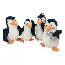 Pinguins De Madagascar Kit 4 Figuras Pelúcia Pronta Entrega