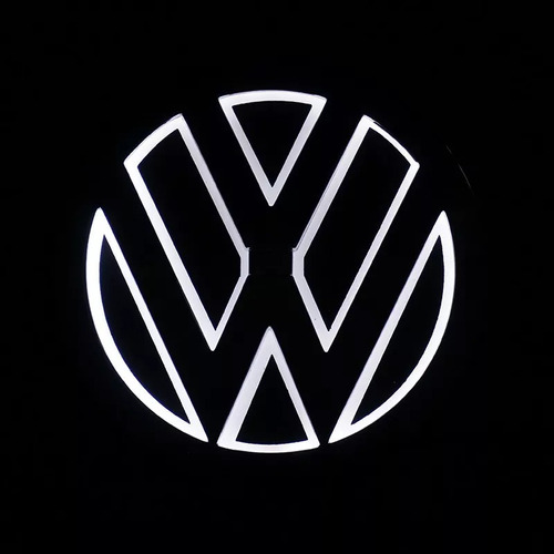 Volkswagen 5d Color Con Logotipo Led Blanco Vw 11cm Foto 2