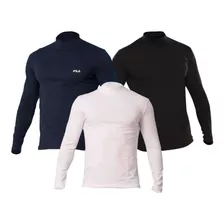 Pack X3 Polo Fila Cuello Alto Por Un Precio De Oferta