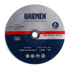 Disco Corte Amoladora Metal Bremen 230 X 1.9mm Caja 10u 7420