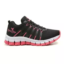 Tênis Esportivo Feminino Jogging Running Sola Pink