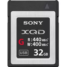 Memoria Sony Xqd 32gb Tipo G Dslr 4k Profesional 440mb/s