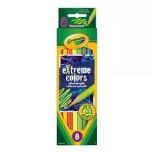 Crayola Lapices Extreme Colors Neon X 8 Unidades