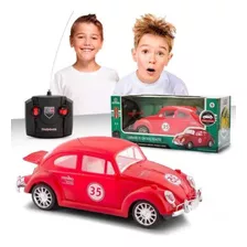 Carrinho Controle Remoto Fusca Clássico Vermelho - Polibrinq