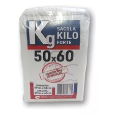 Sacola Plastica 50x60 C/520unid. Kilo Forte