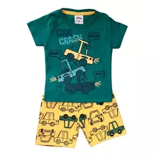 Kit 4 Conjunto Masculino Menino Roupa Infantil Short Moletom