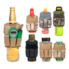 Mini Chaleco Para Botella Cerveza Táctico Militar Cubierta