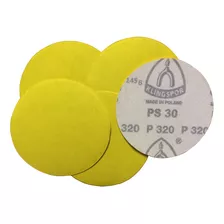 Disco De Lixa 5 Pol 125mm C/ Pluma Sem Furo Kit 100 Pçs