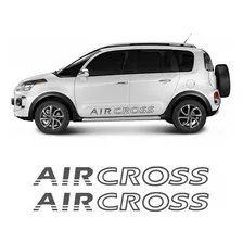 Faixa Lateral Air Cross Até 2015 Adesivo Grafite Aircross