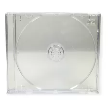 Estojo Capa Box Cd Acrilico Cristal Kit Com 100 Unidades