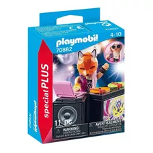 Figura Armable Playmobil Special Plus Dj Con Mesa De Mezclas