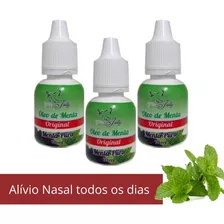 Óleo Essencial De Menta Pura 3 Unid Massageador Alívio Nasal