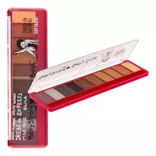 Paleta De Sombras 10 Tons Acabamento Matte Cintilante