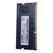 Memoria Ram 2gb Ddr3 Pc3-12800 Portatil Laptop Elpida 1rx8