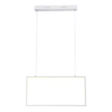 Pendente Bella Tec Branco 30x60x2cm 32w 3000k 1810lm