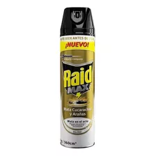 Raid Spray Aerosol Max 360ml Cucarachas Y Arañas