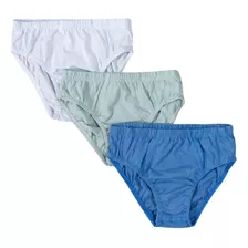 Cueca Infantil Kit Com 3 Cores Sortidas - Kell Kellynha