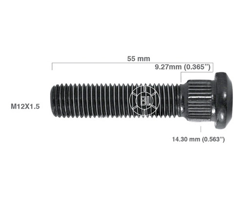 Birlo P/ Chevrolet Luv, Toyota Stout  M12-1.5 X 55 Mm 10pzs Foto 2