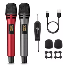 Micrófonos Inalámbricos Receptor Recargable Karaoke