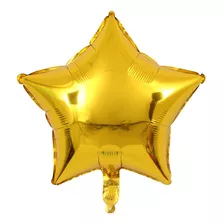 100 Balão Metalizado Estrela 45cm Decoração Festa Buffet 