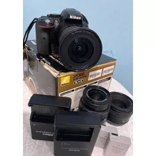  Nikon Kit D5300 + Lente 18-55mm Vr Dslr Cor Cinza