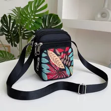 Minipaquete De Bandolera Con Estampado De Bolsas Cuadradas P