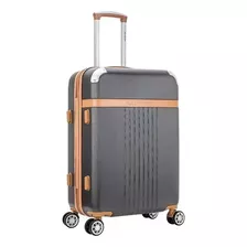 Mala Viagem Grande Santino Athena G 30kg Tsa Rodas Giro 360º Cor Cinza/chumbo