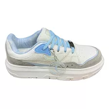 Tênis Feminino Sal E Pimenta 00052 Branco/azul