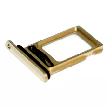 Bandeja Refaccion Dual Doble Sim Dorado Para iPhone 12 Pro